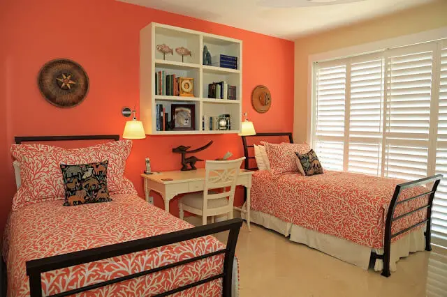 Charming Peach Guest Bedroom Ideas 