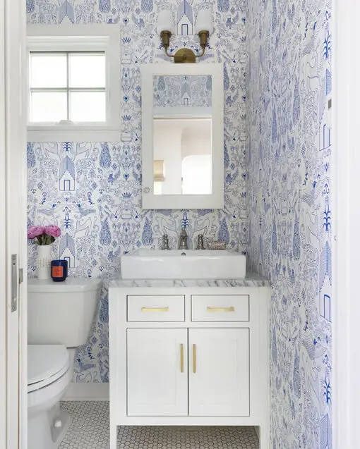 Doodles wallpaper ideas for bathroom