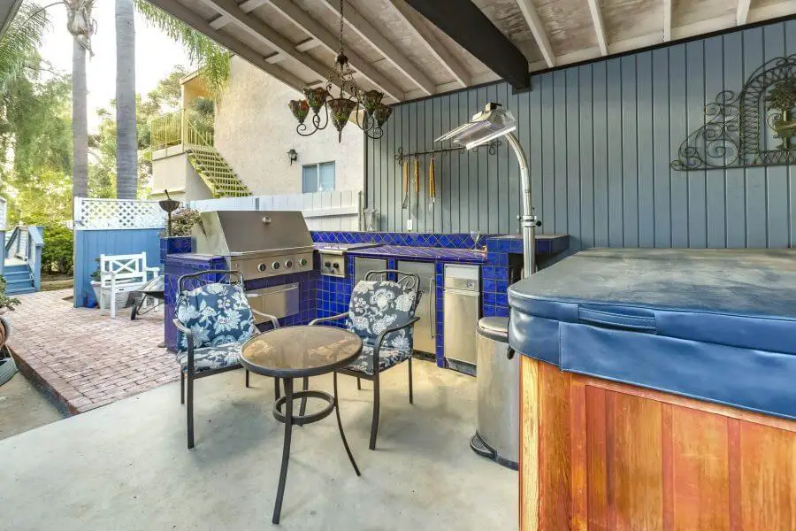 Blue Theme Kitchen