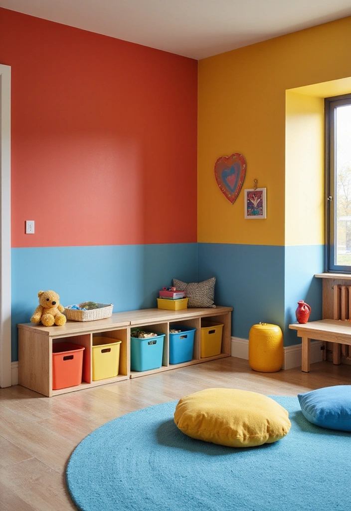Color Block Fun colorful-kids-play-room-inspirations